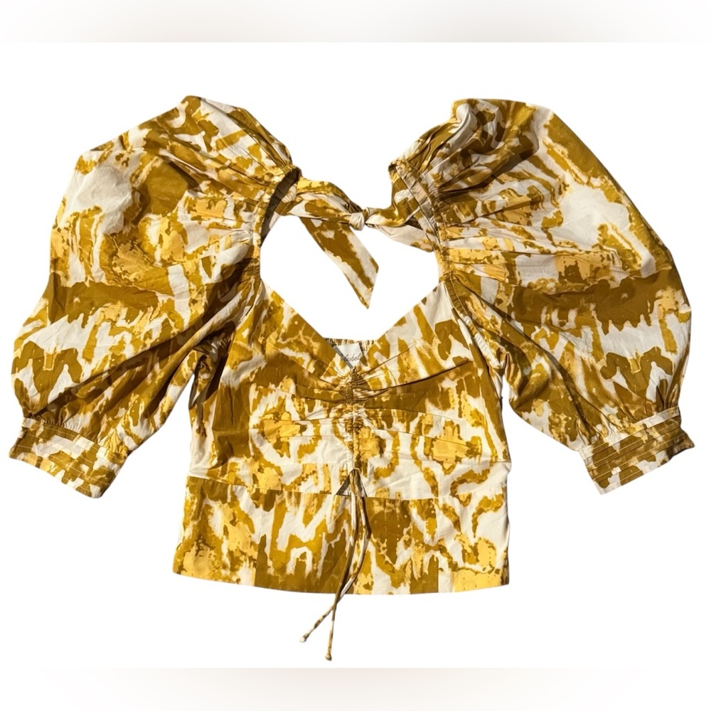 Cleobella
Cleobella mustard and cream ikat top